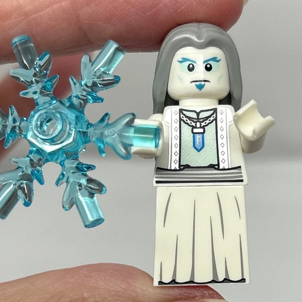 LEGO Minifig hol209 Ice King Man Wizard BAM Exclusive Minifigure Snowflake